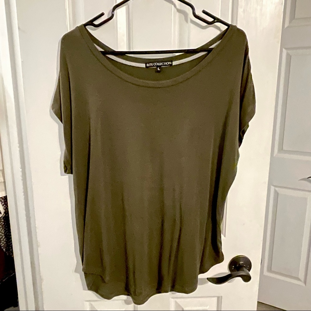 Olive green soft shirt